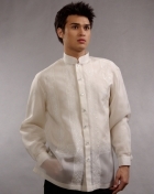 Men's Barong Cream Jusi fabric 100328 Cream Men's Barong Cream Jusi fabric 100328 Cream